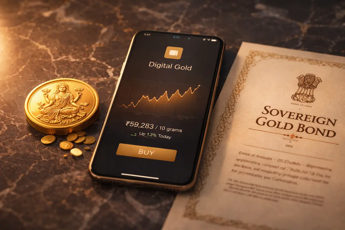 SGB vs Digital Gold comparison infographic