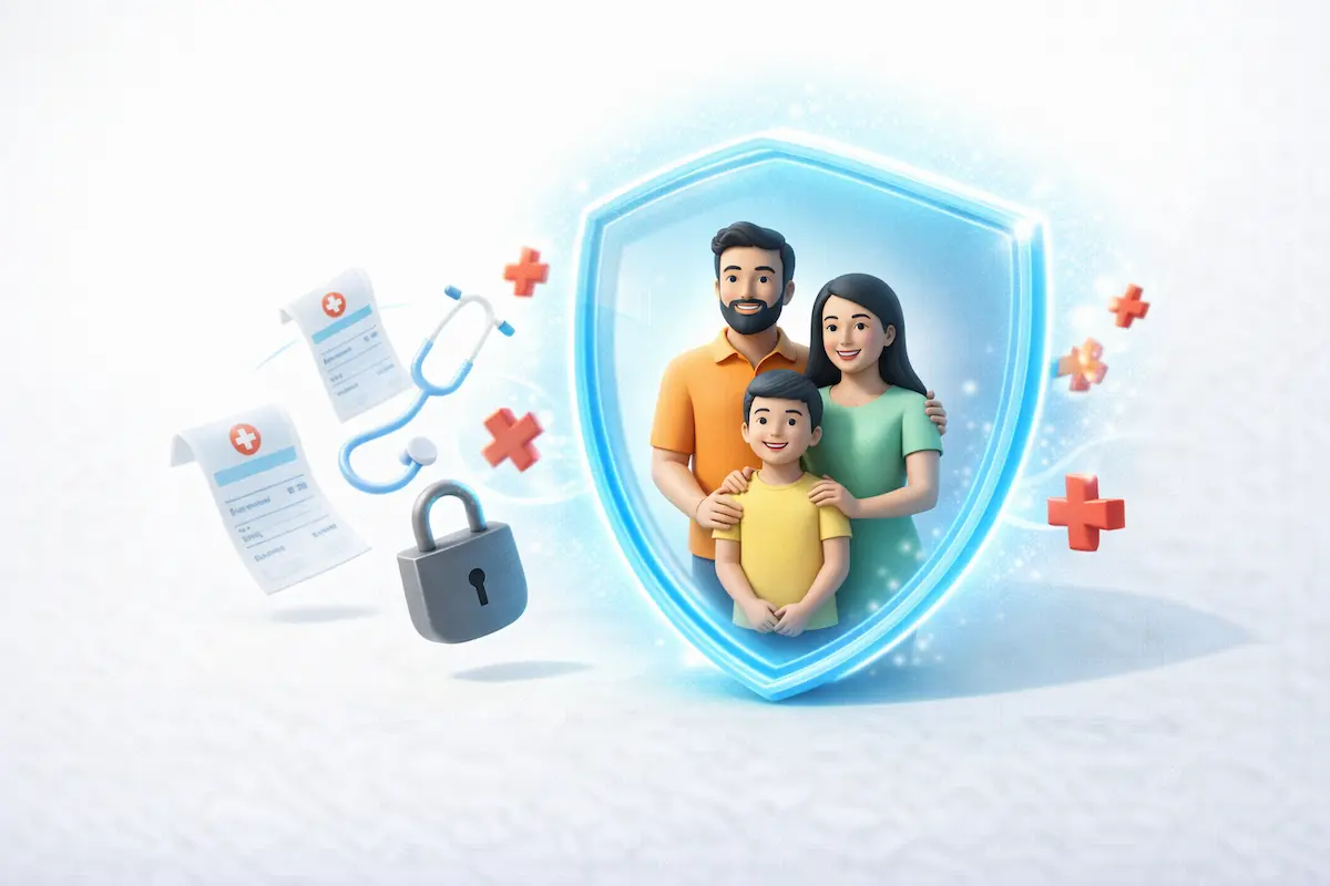 Health Insurance Buying Guide: Family Protection Concept