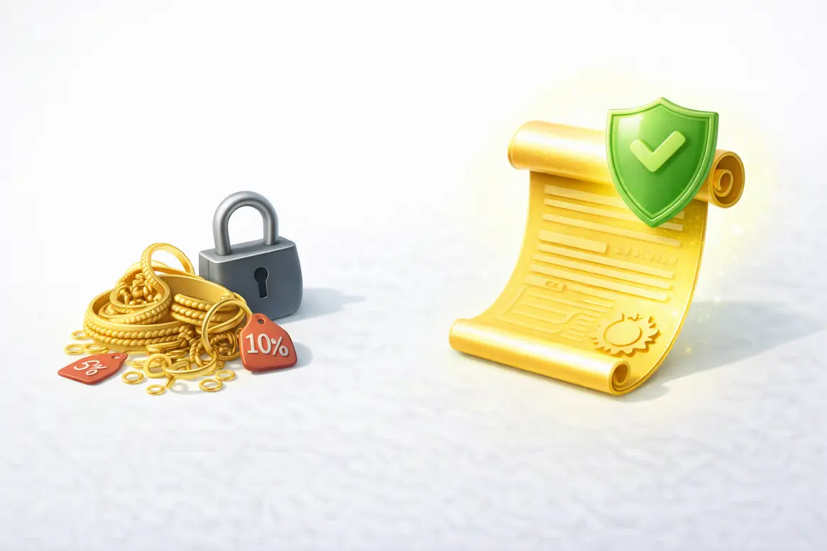 Comparison: Sovereign Gold Bond vs Physical Gold